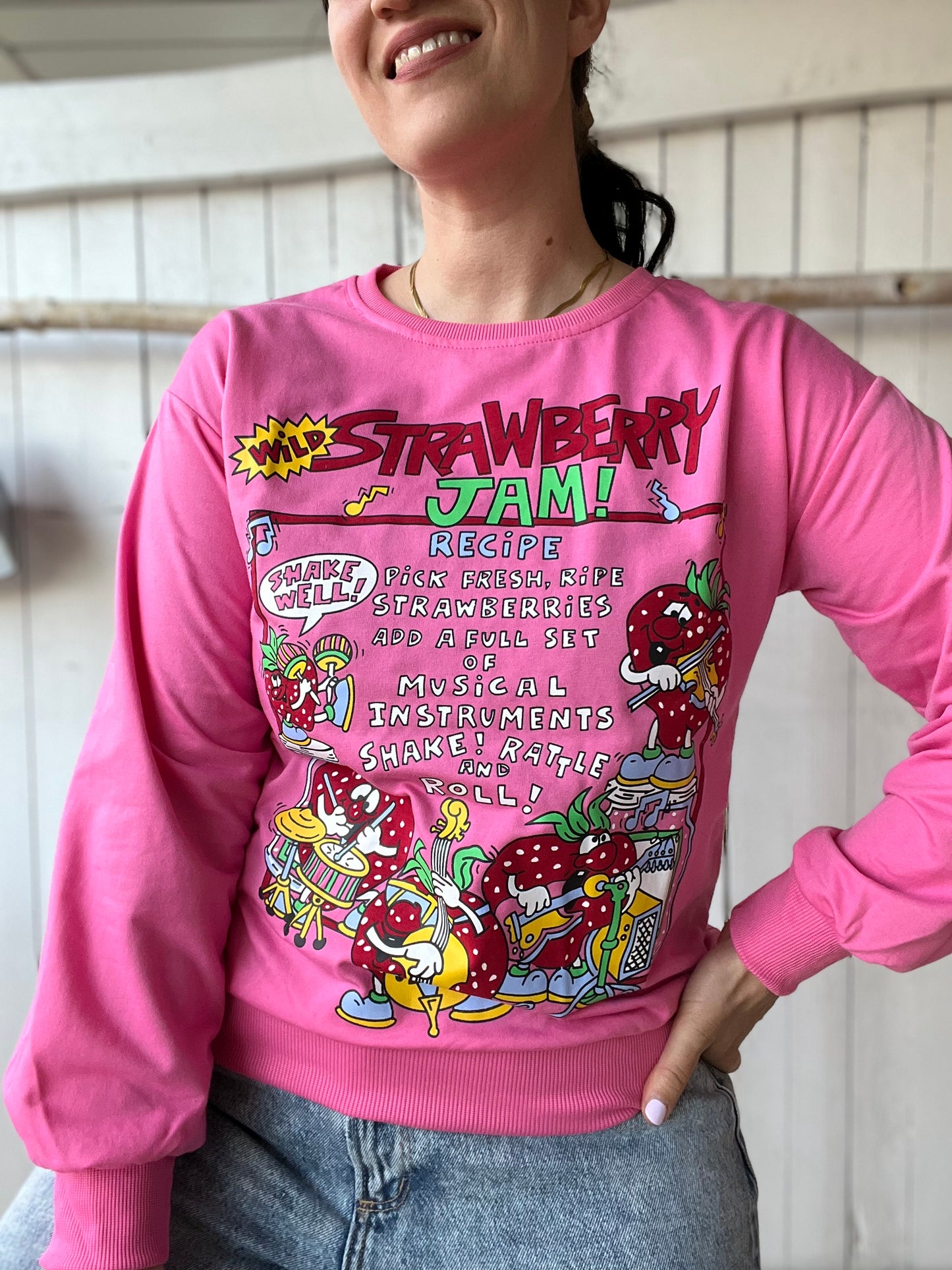 Strawberry Jam Sweater - Size M/L