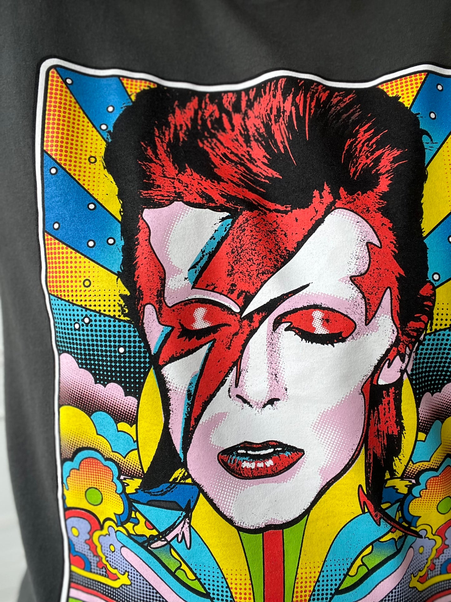 Bowie Vibrant Graphic Tee - Size Mens M/L