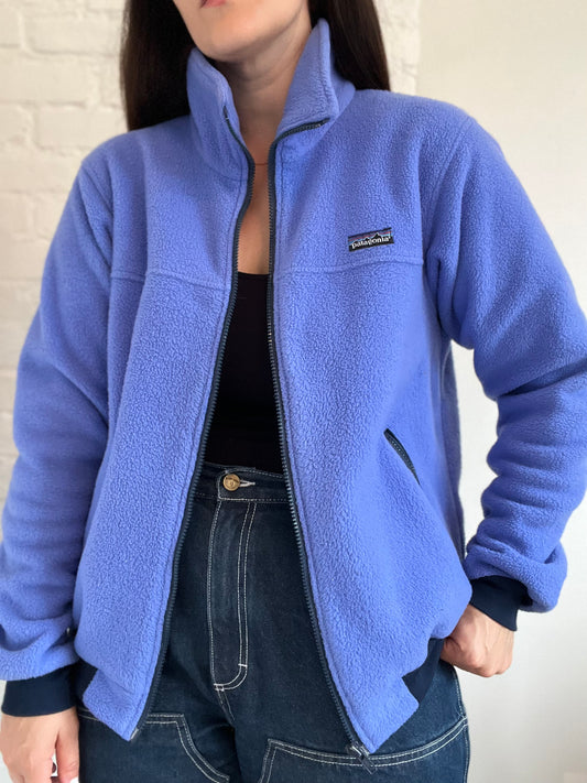 Purple Patagonia Fleece Zip Up - Size L