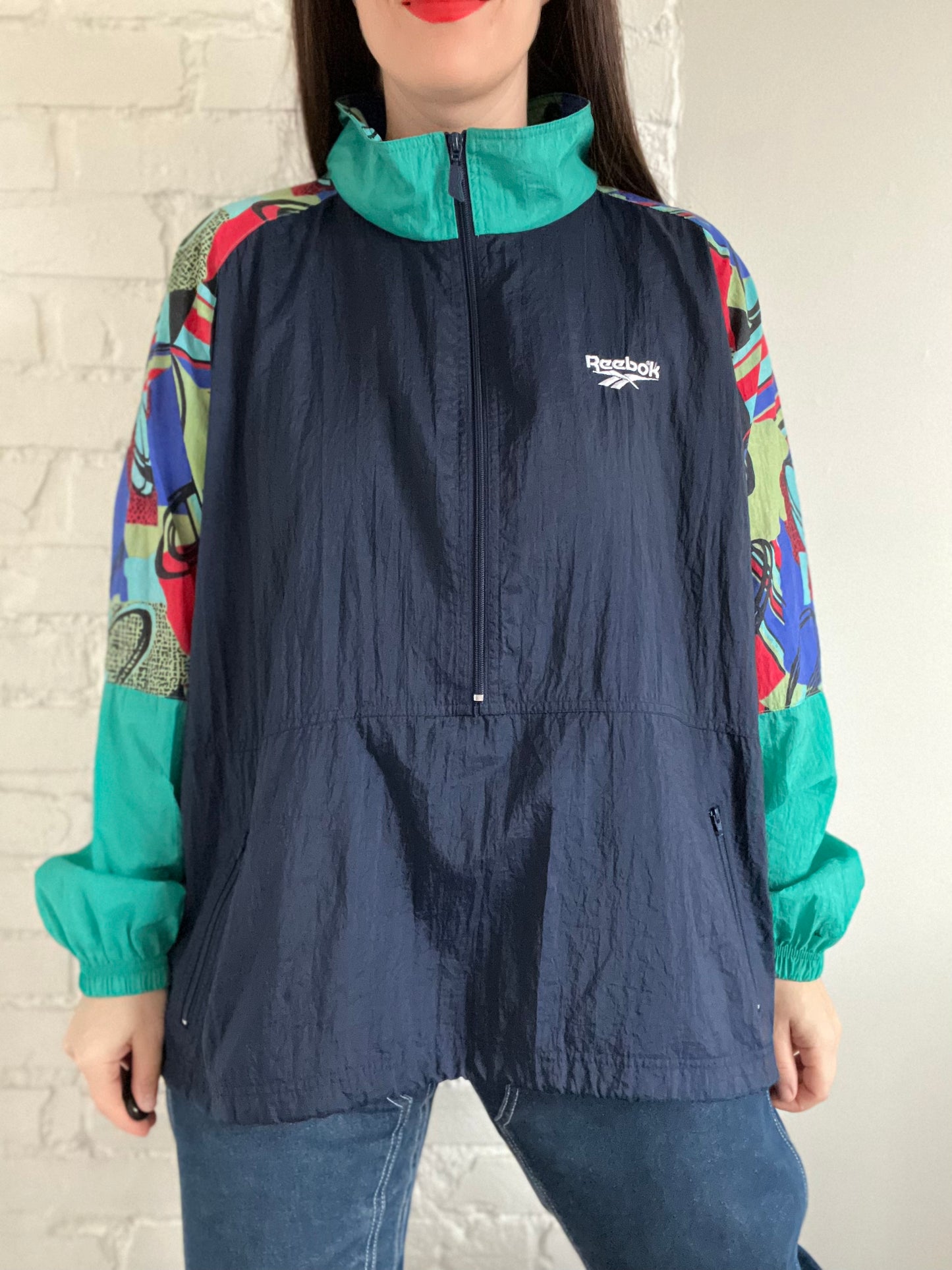 90s Reebok Track Pullover Jacket - XL