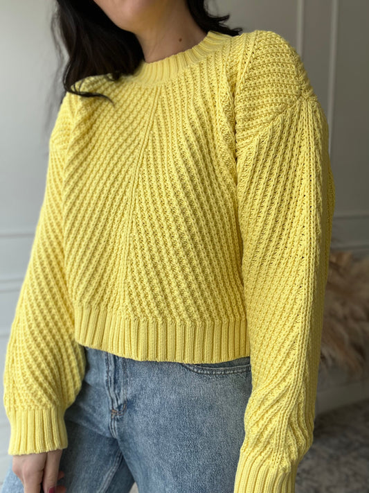 Extra Chunky Sunshine Sweater - Size S