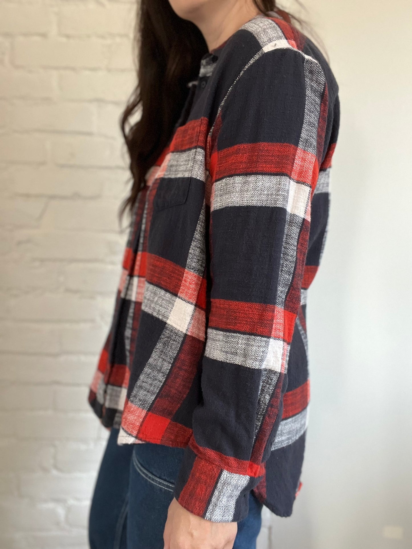Madewell Plaid Button-Up - Size L