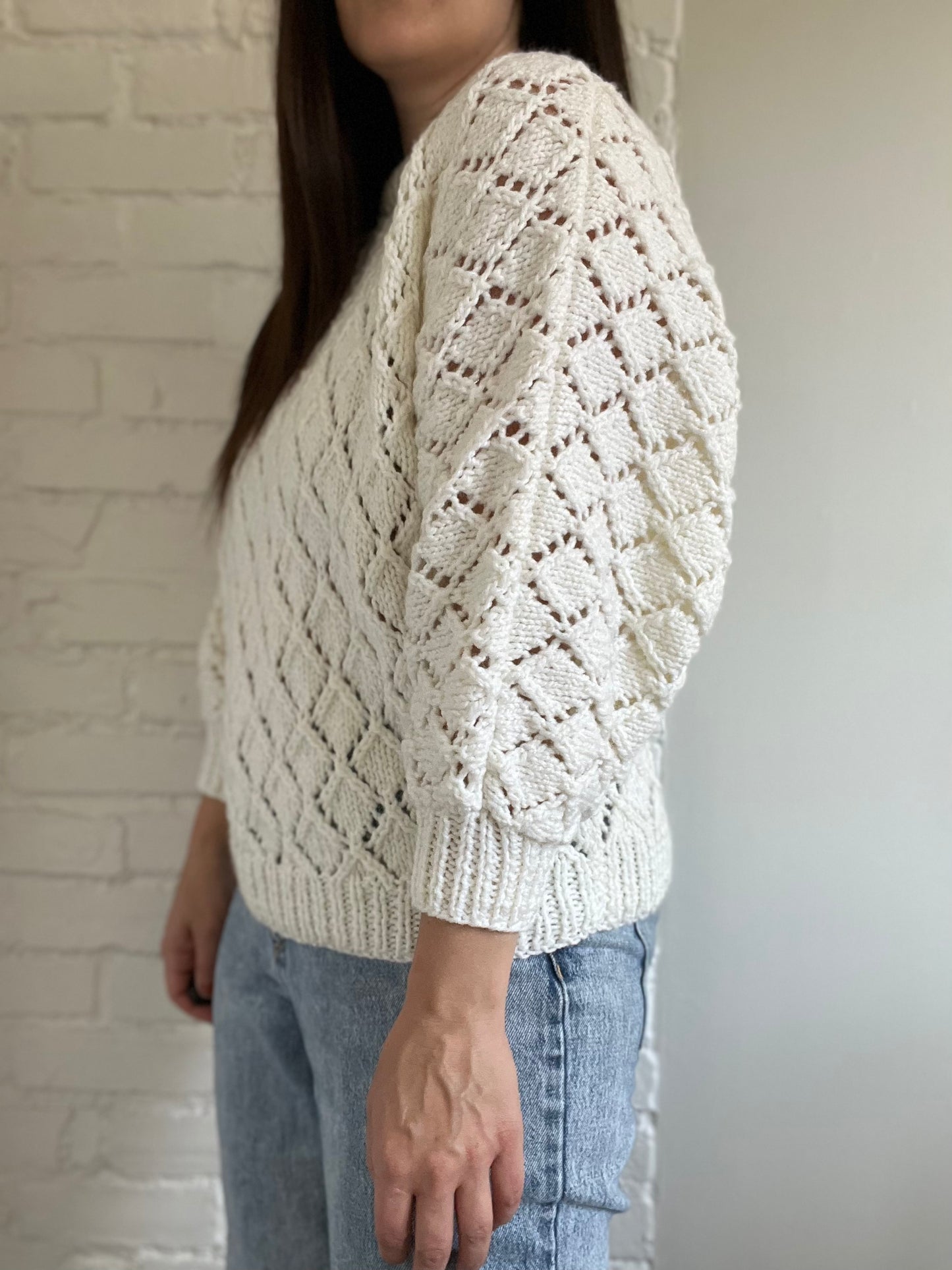 Chunky Neutral Knit Sweater - Size S-L