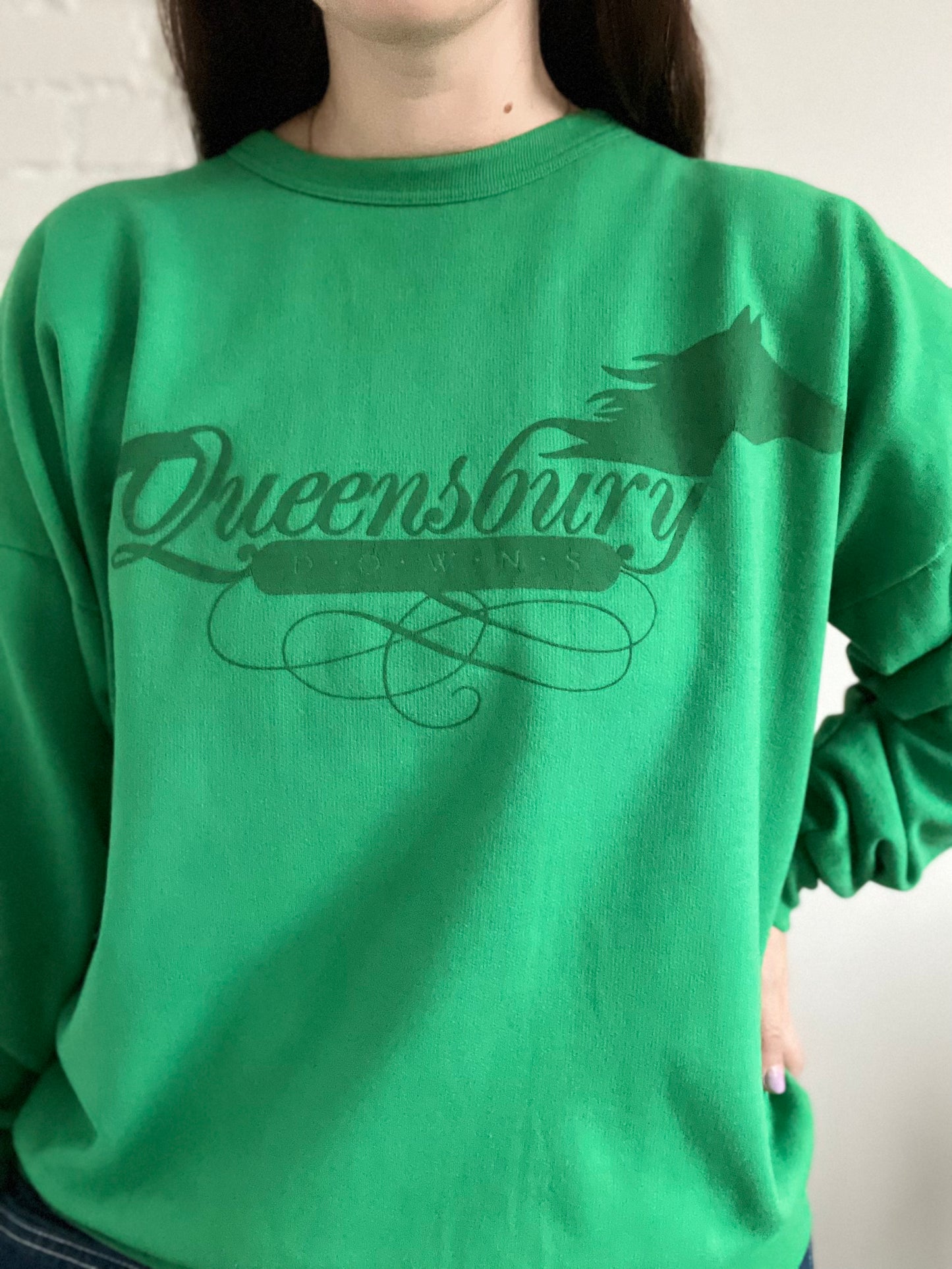 Vintage Queensbury Downs Racing Sweater - L