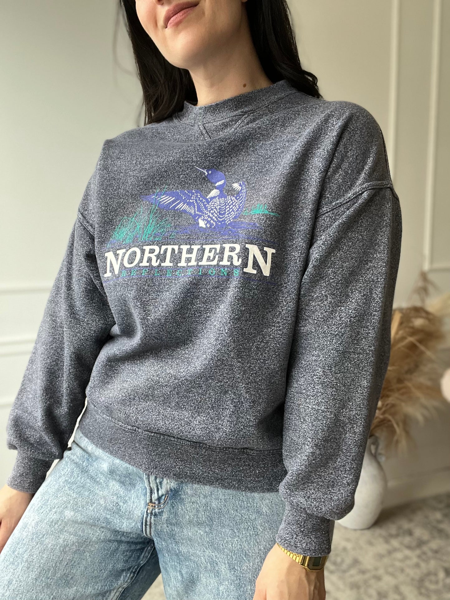 Northern Reflections Loon Crewneck - Size M/L