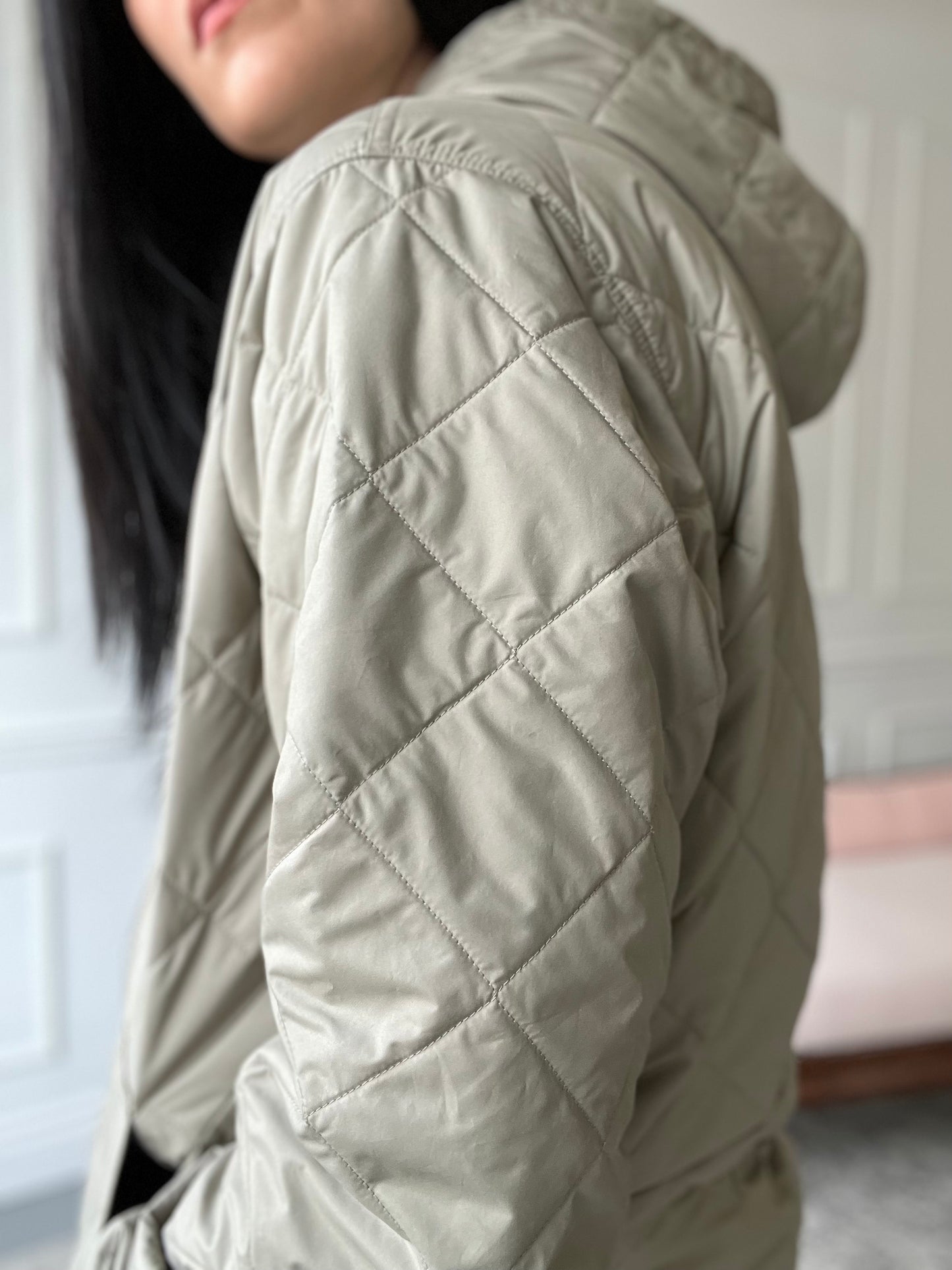 Patagonia Pistachio Diamond Quilted Jacket - L