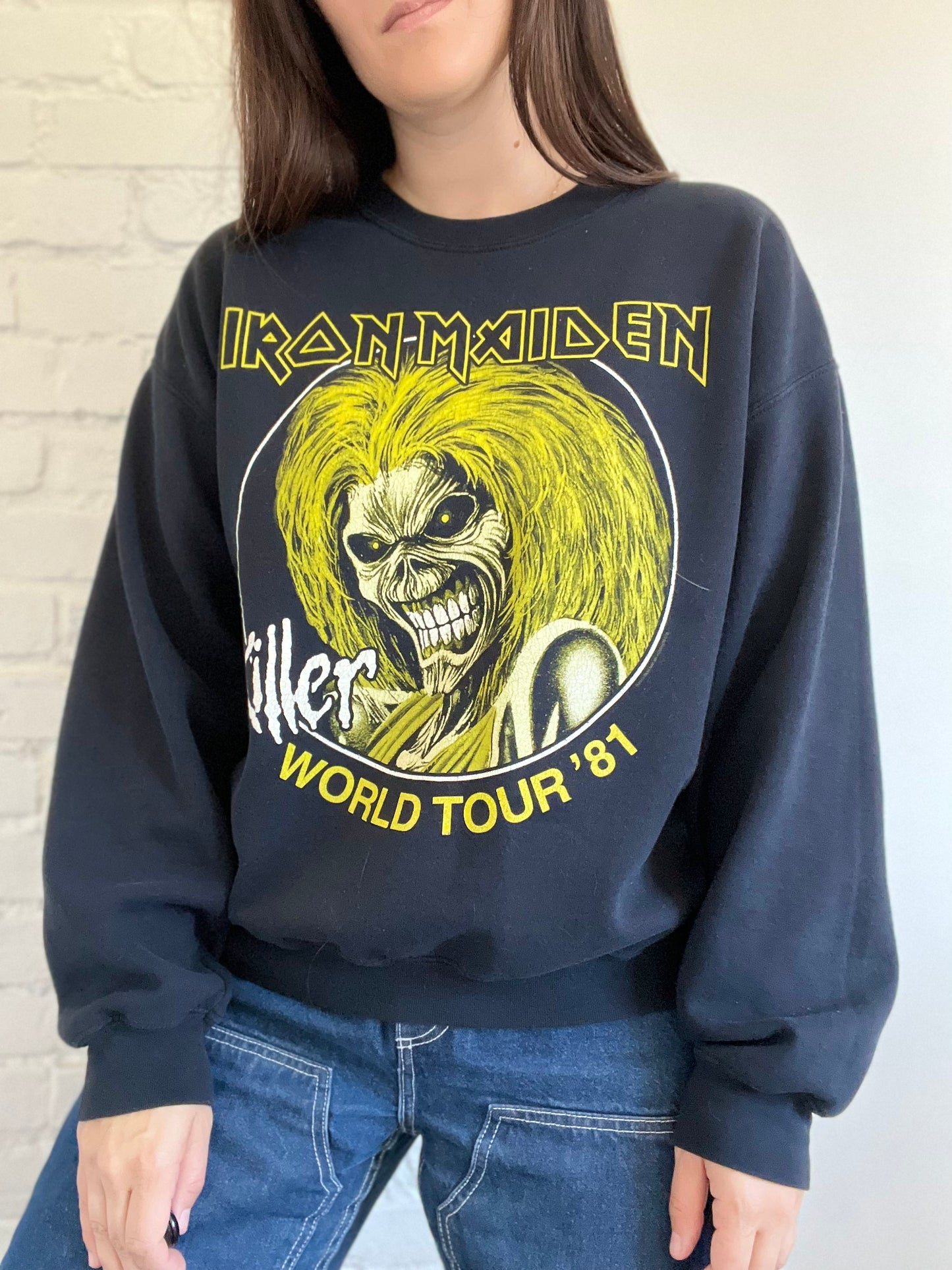 Iron Maiden '81 World Tour Crewneck - Size L