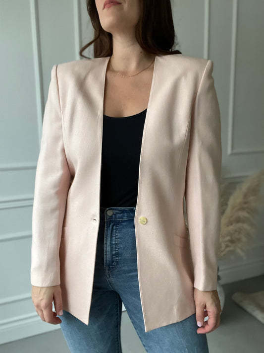 Blush Pink Soft Blazer - Size M