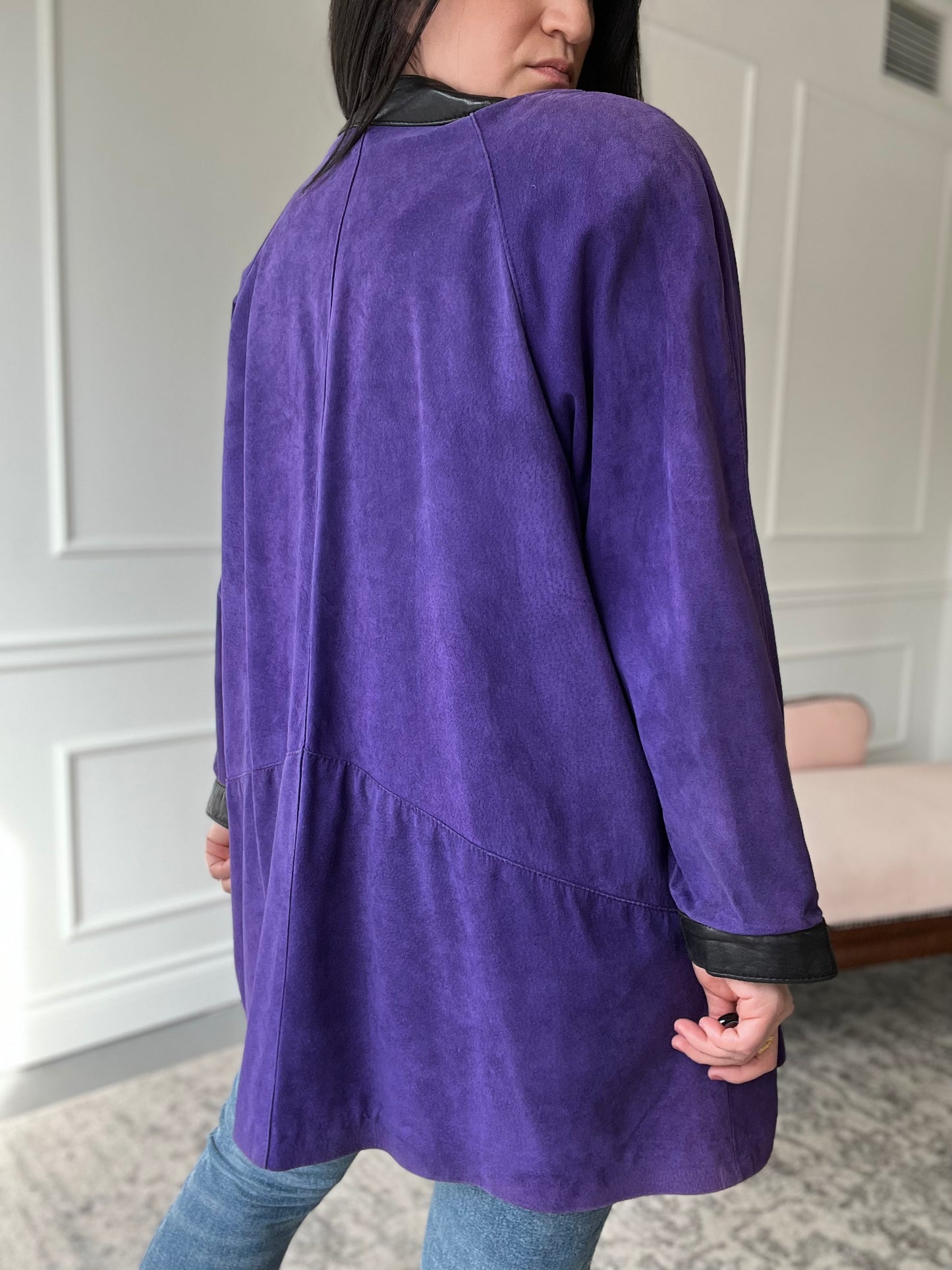 Vintage Danier Leather Purple Jacket - Size L