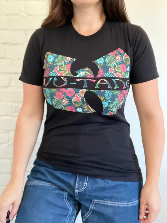 Wu-Tang Clan Floral & Black T-shirt - Size S
