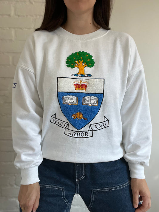 Velut arbor ævo UofT Coat of Arms Sweater - Size M