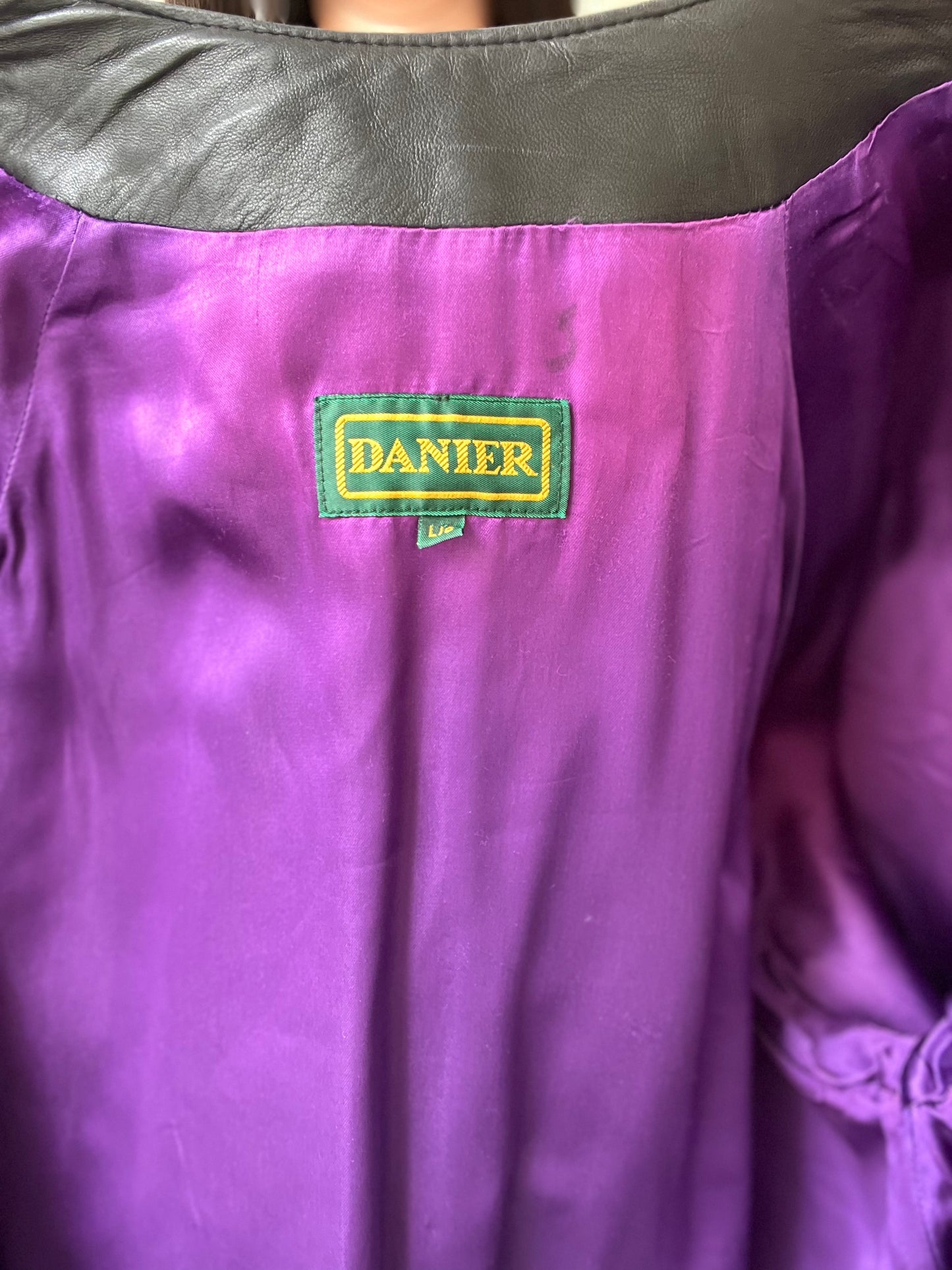 Vintage Danier Leather Purple Jacket - Size L