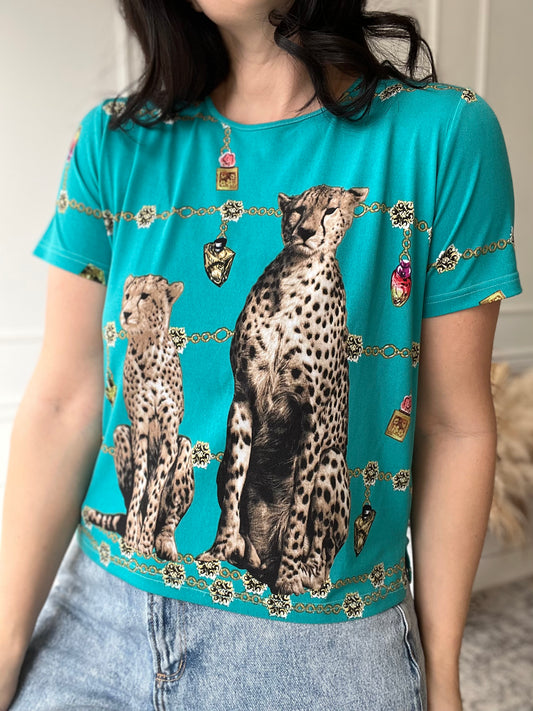 Cat Jewels Tee - Size S/M