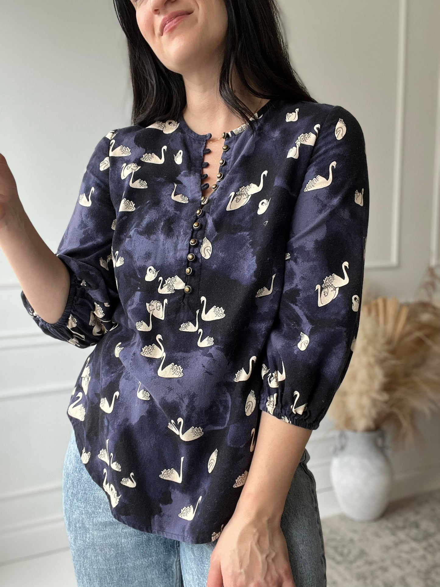 Bethesda Swan Flannel Shirt - Size M
