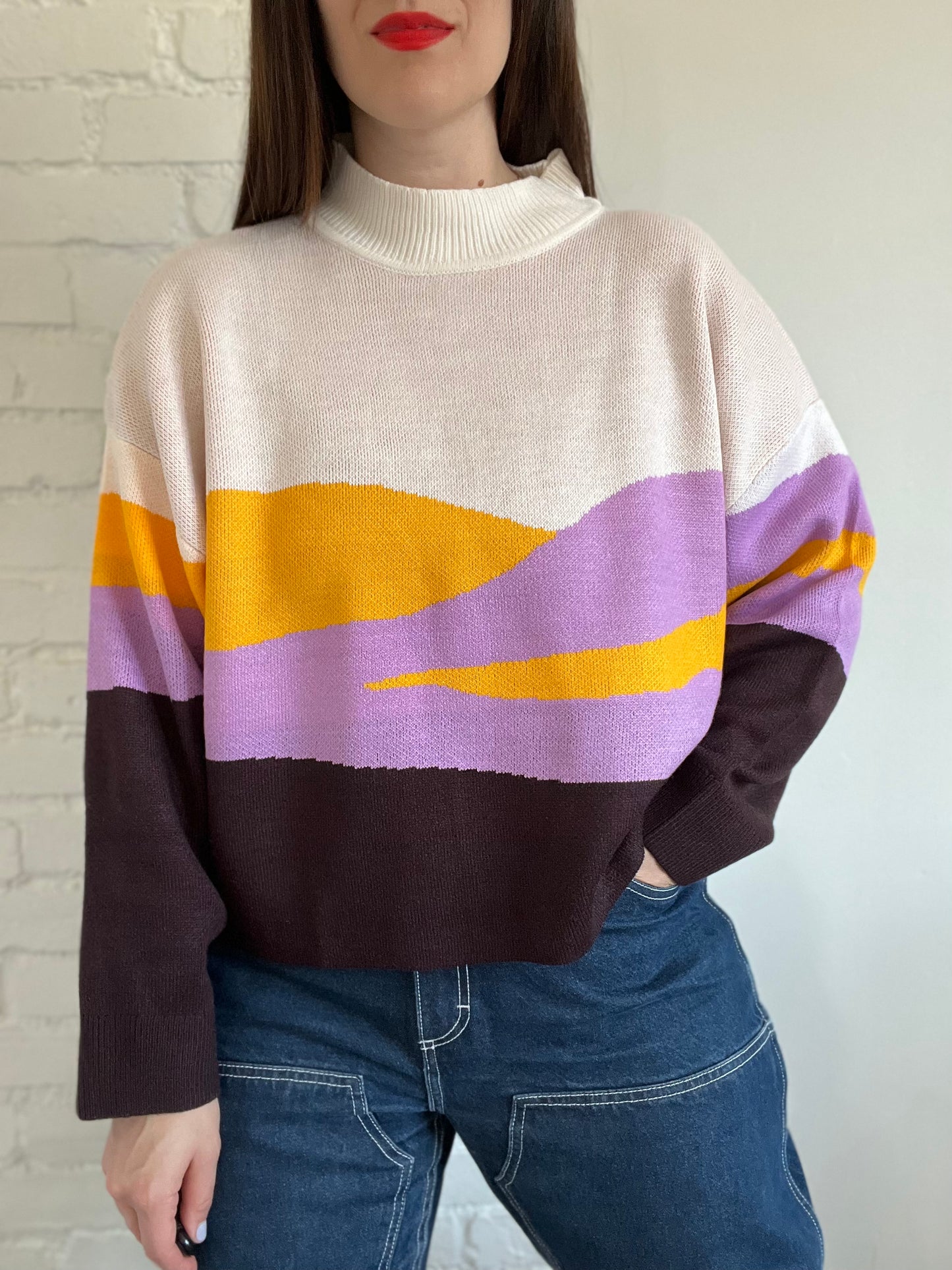 Sunset Mountains Sweater - XL