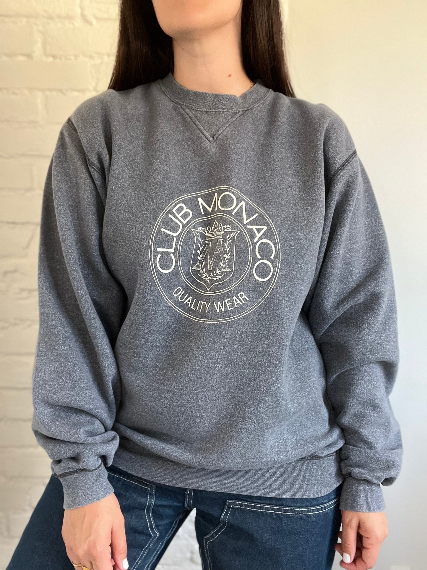 Vintage Club Monaco Heritage Crest Sweater - Size L