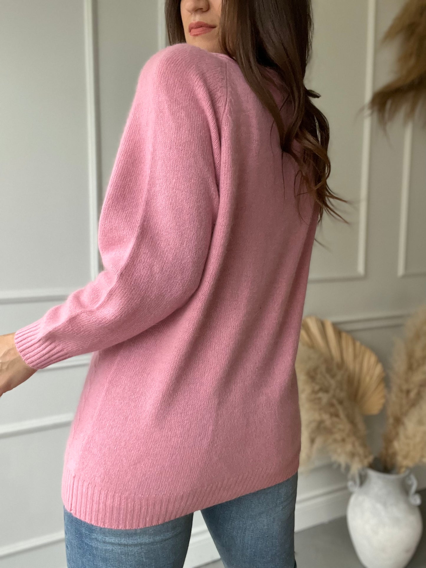 Blush Lambswool Sweater - Size L