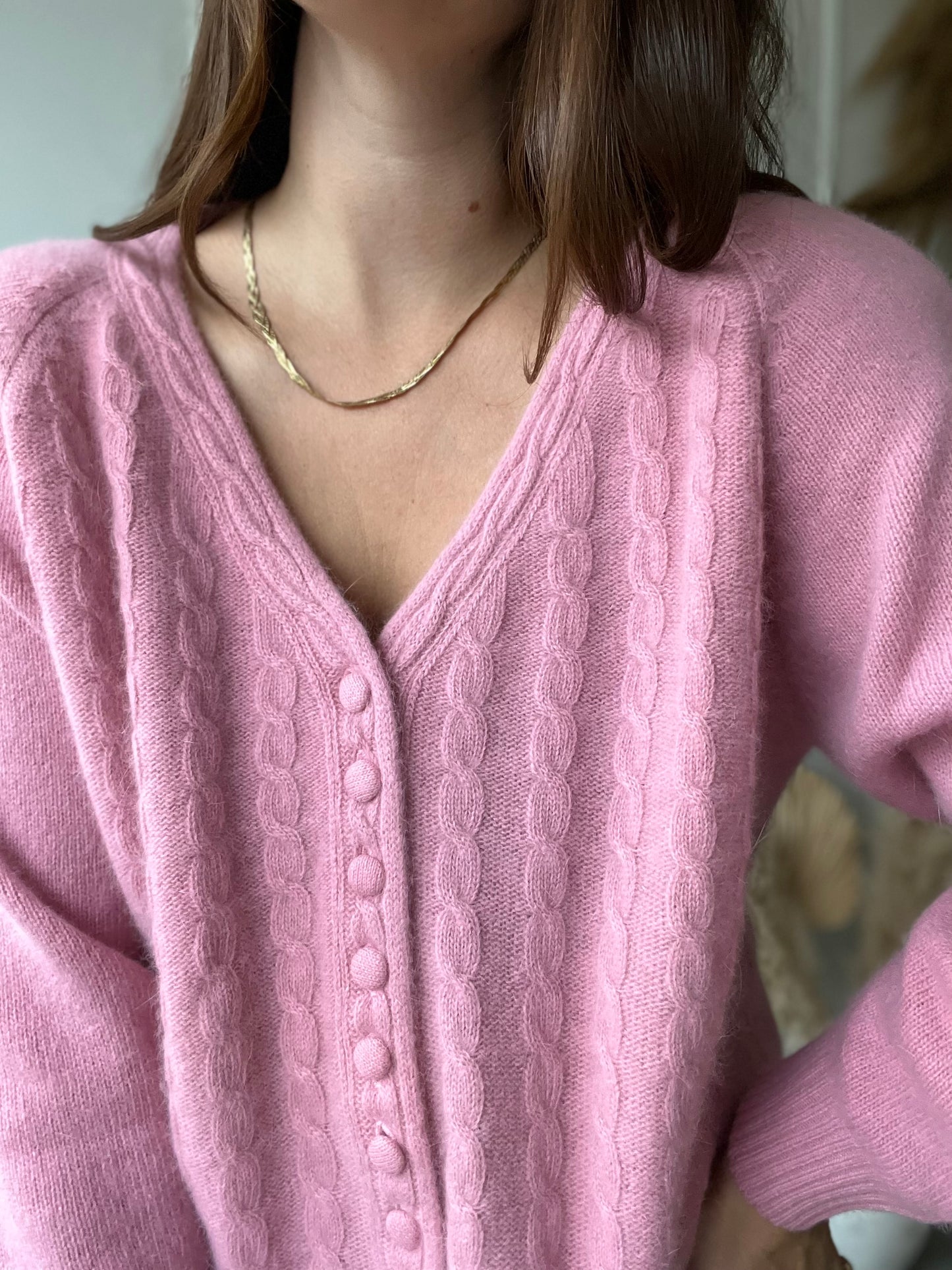 Blush Lambswool Sweater - Size L