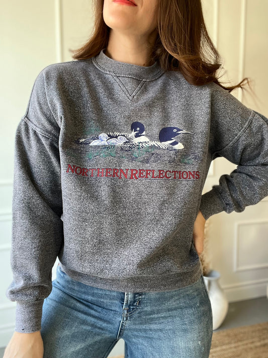 Grey Northern Reflections Crewneck - Size M