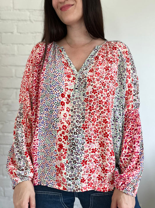 Suncoo Paris Boho Floral Blouse - Size L