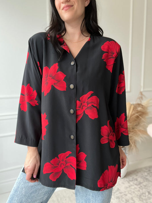 Big Rose Blouse - XL