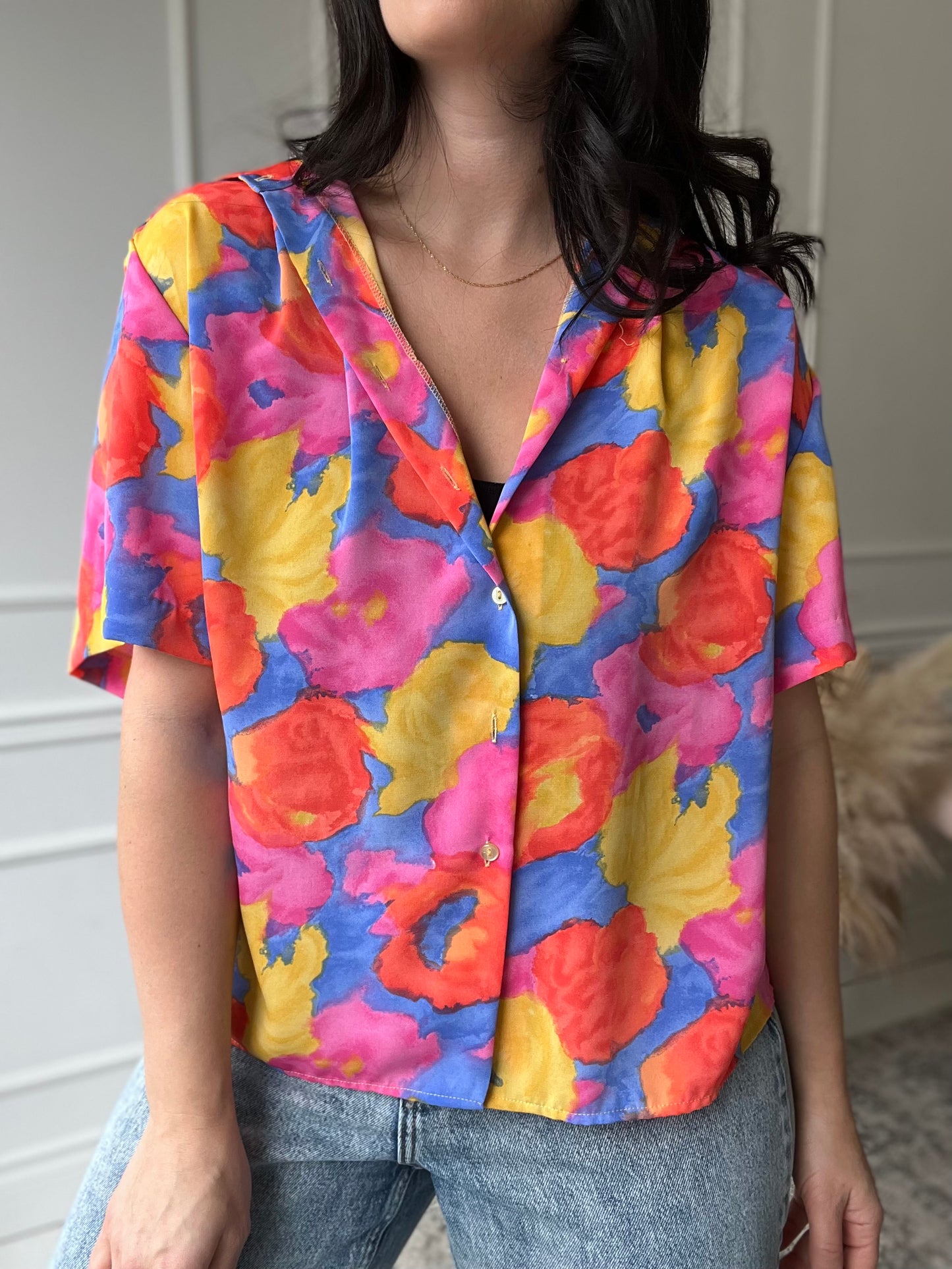 Bright Watercolour Shirt - Size M/L