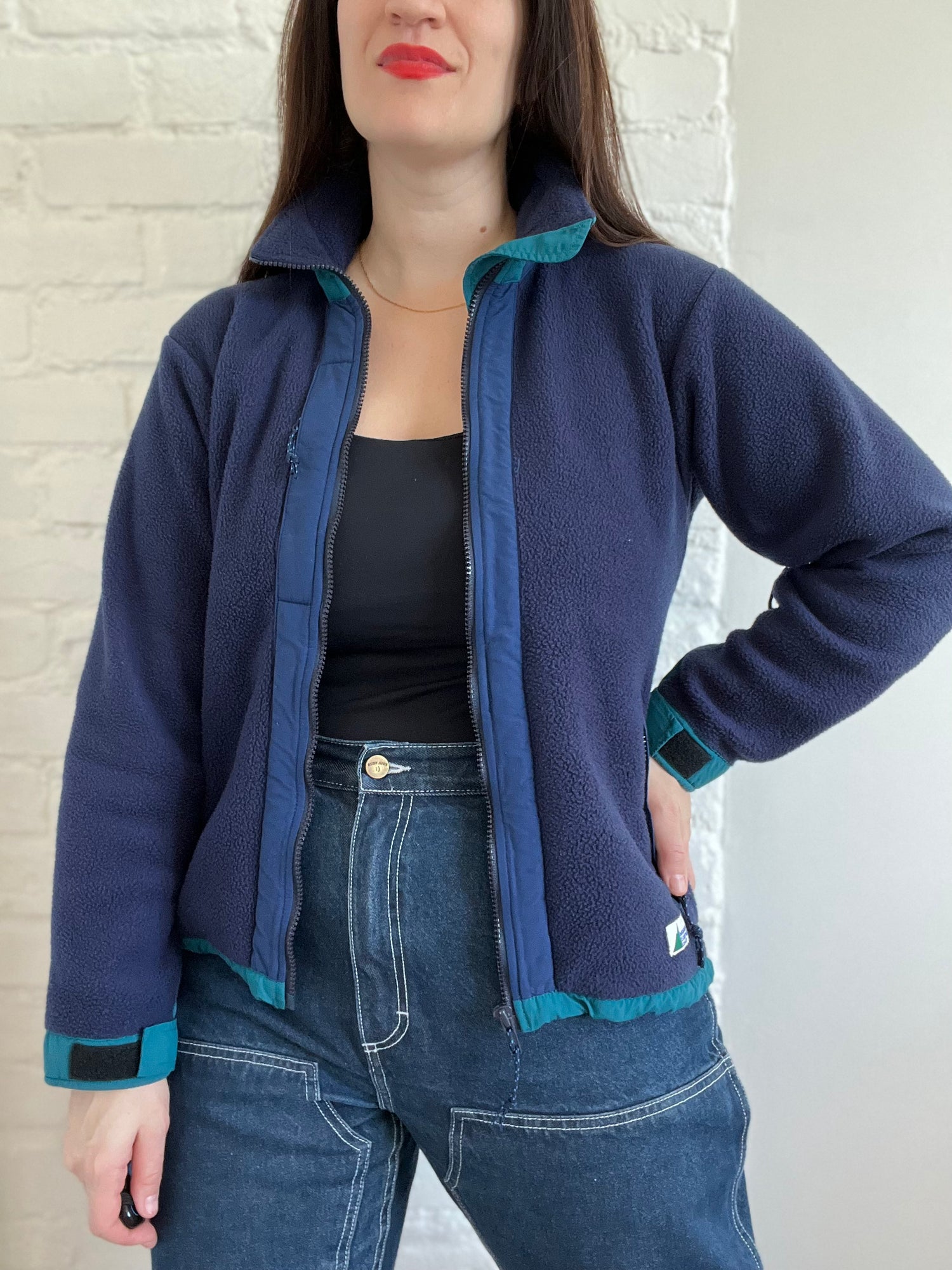 Patagonia Synchilla Fleece Jacket 90's Vintage Women Full Zip