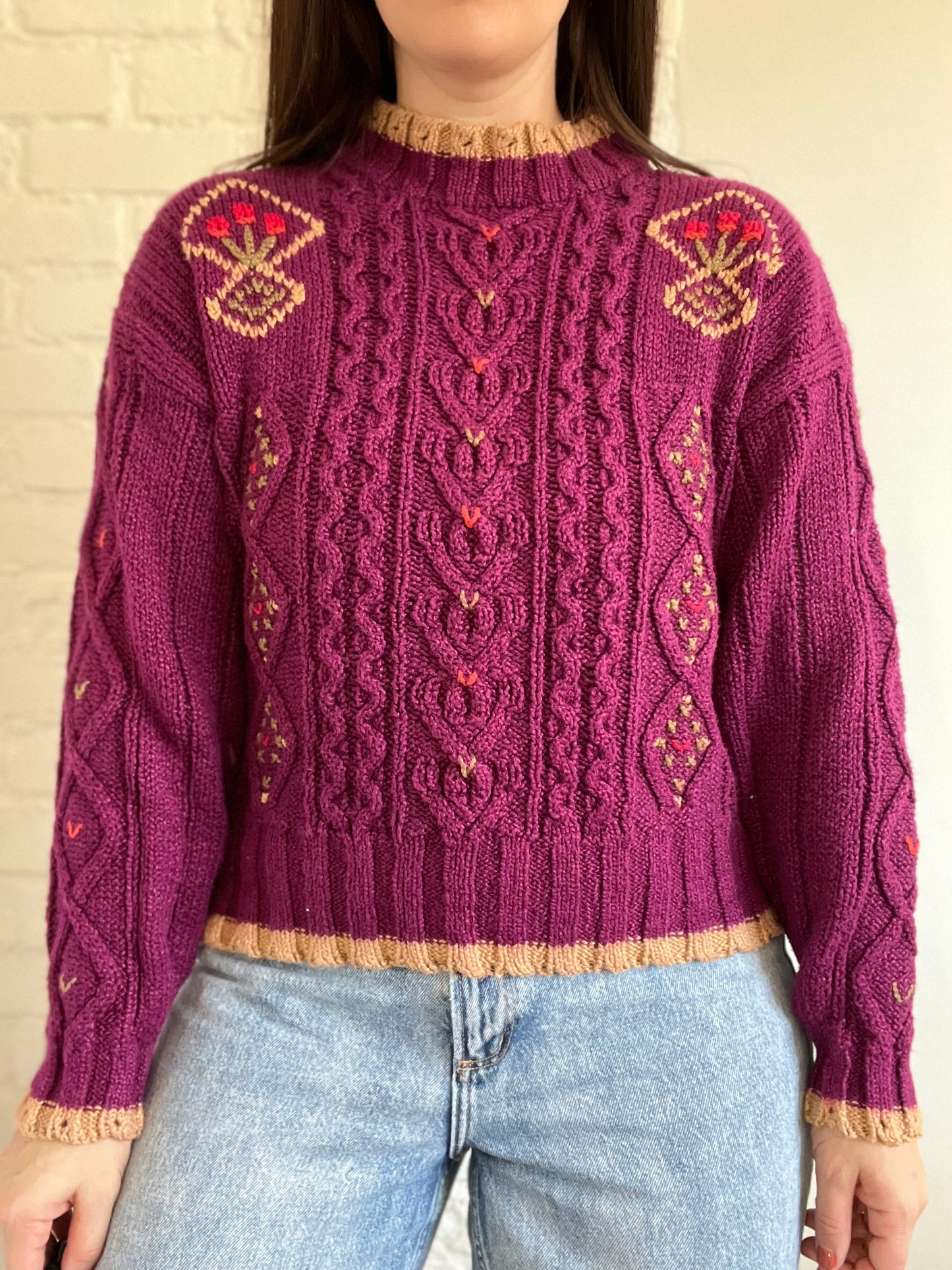 Vintage Burgundy Sport Knit - Size M/L
