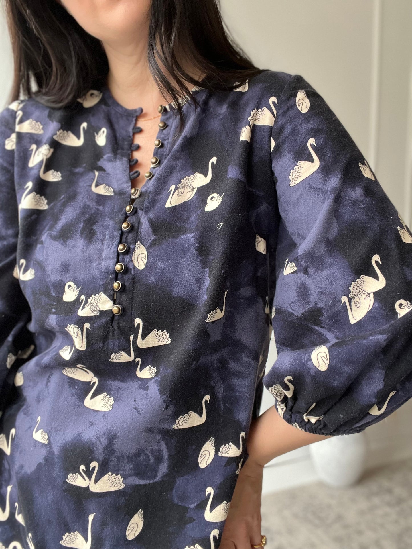 Bethesda Swan Flannel Shirt - Size M