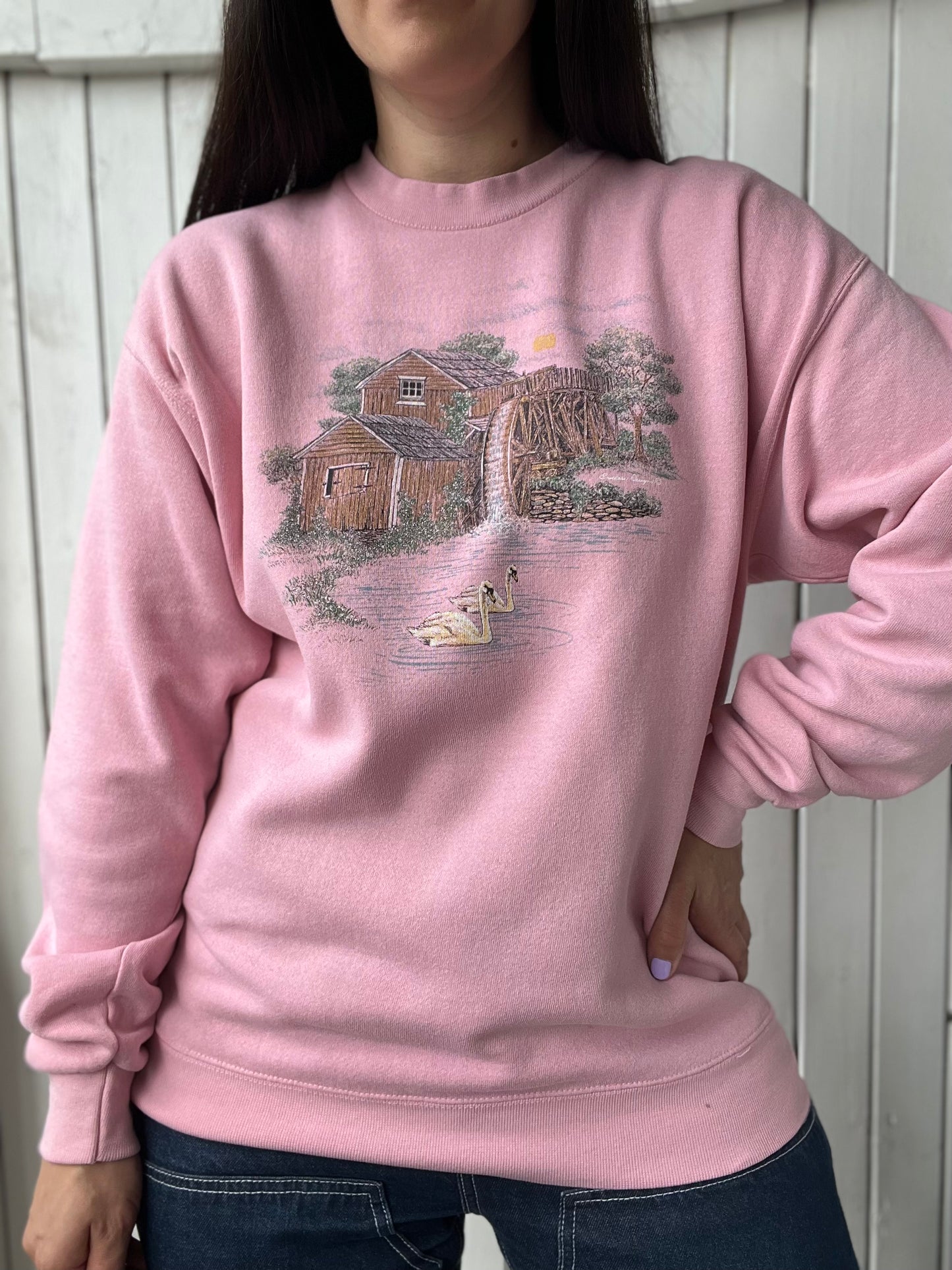 Swan Lake Pink Crewneck - Size XL