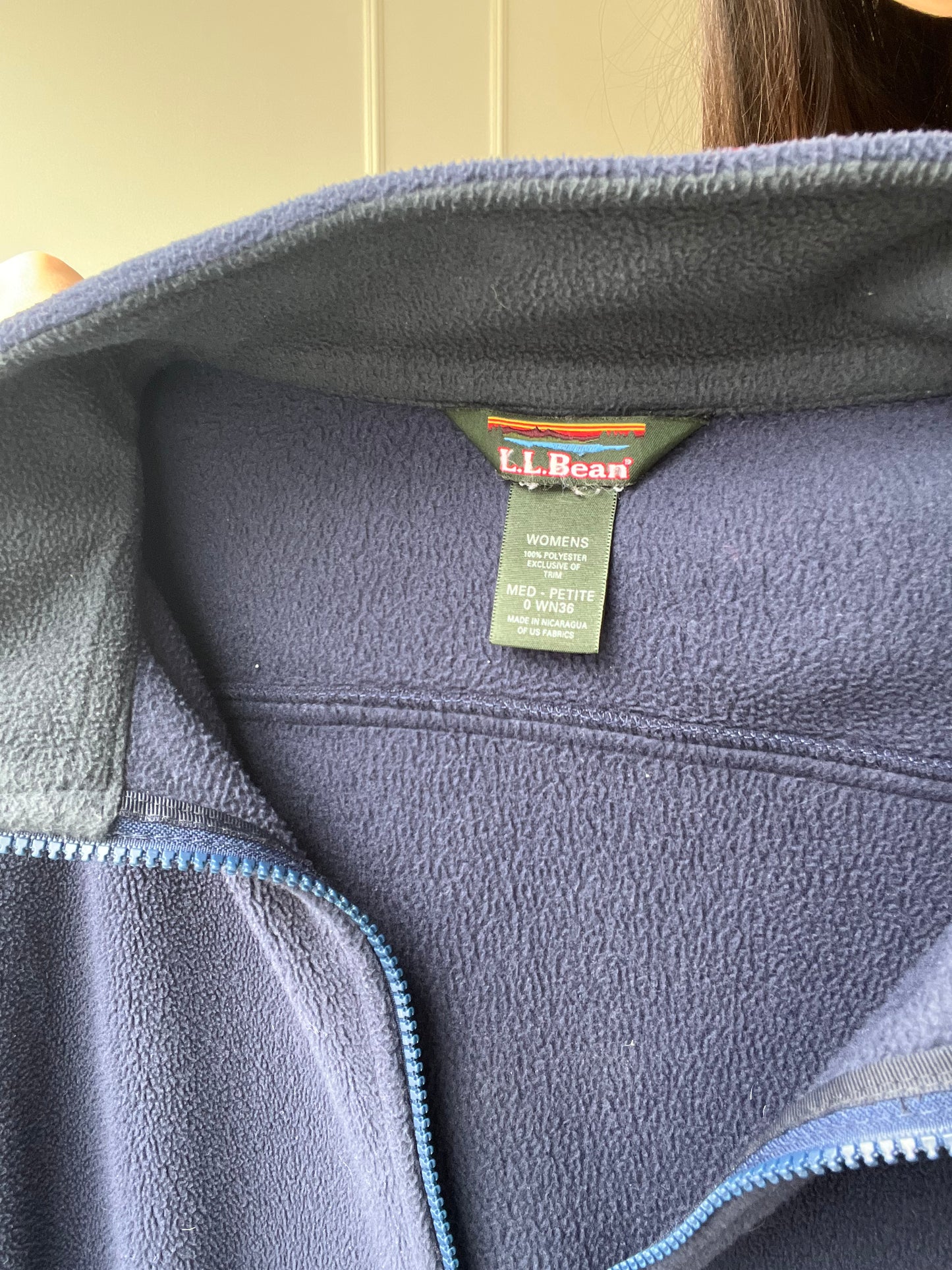 Vintage L.L. Bean Fleece Zip  - Size M