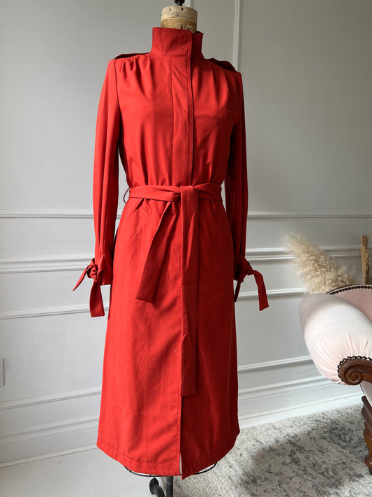 NEW Rust Orange Trench Coat - Size 2