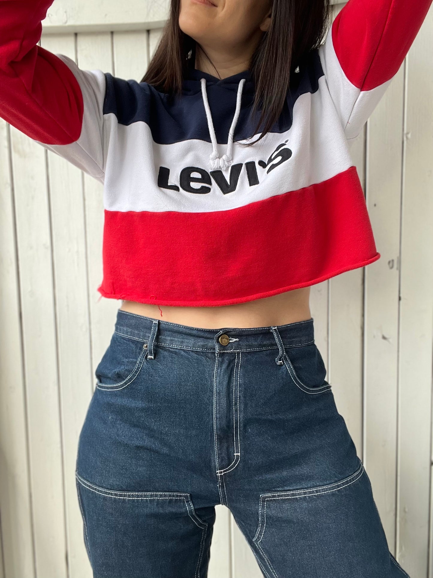 Levi's Crop Hoodie - Size M