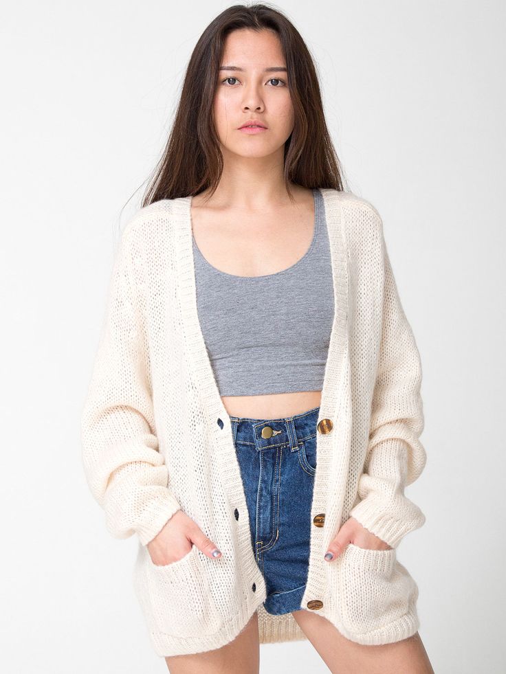 Mohair Wool Vintage Cardigan - Size O/S