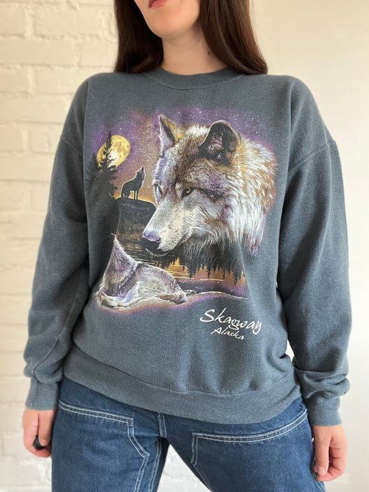 Alaska Wolf Sweater - Size XL