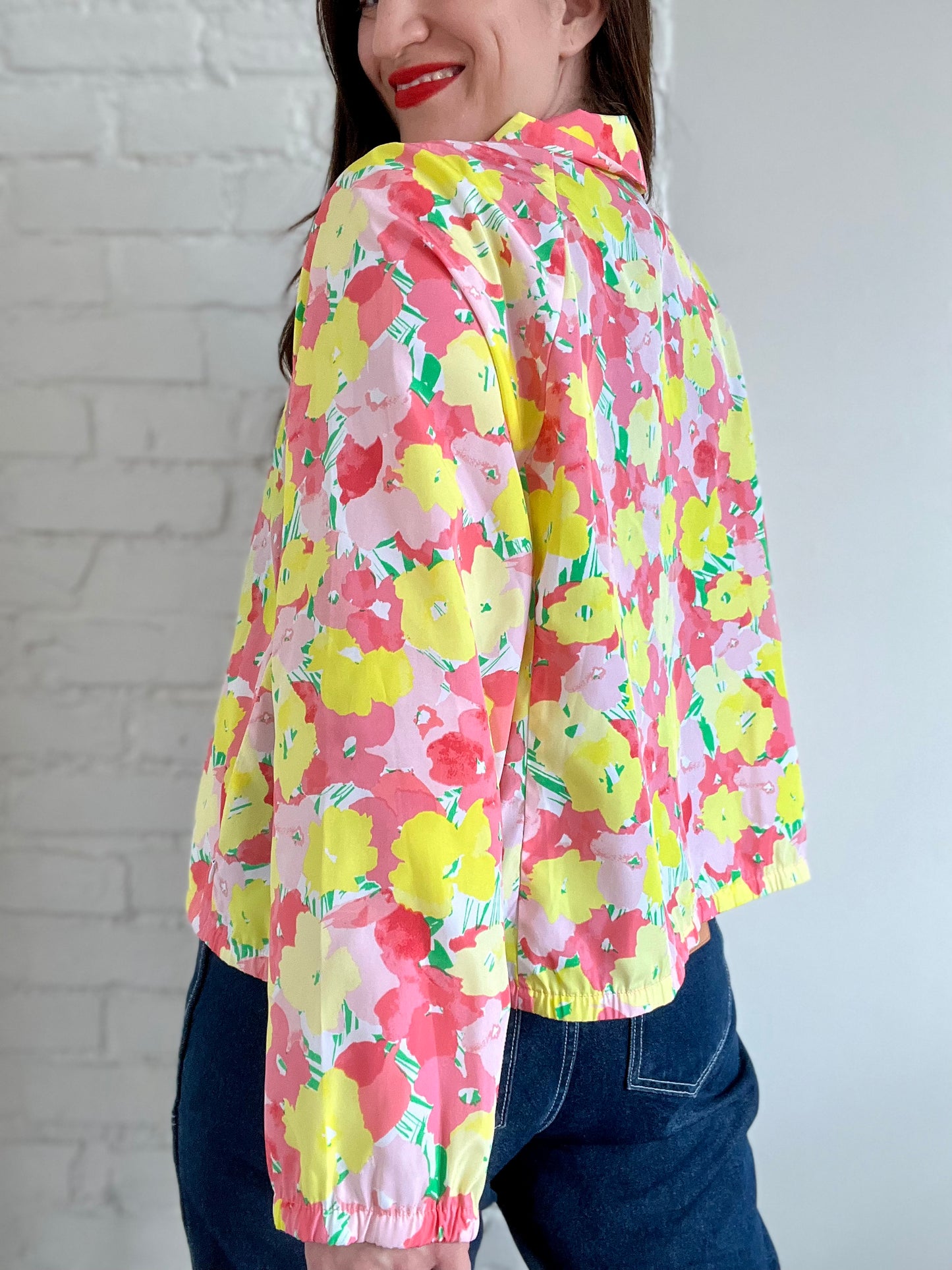 Floral Lightweight Raincoat - XL