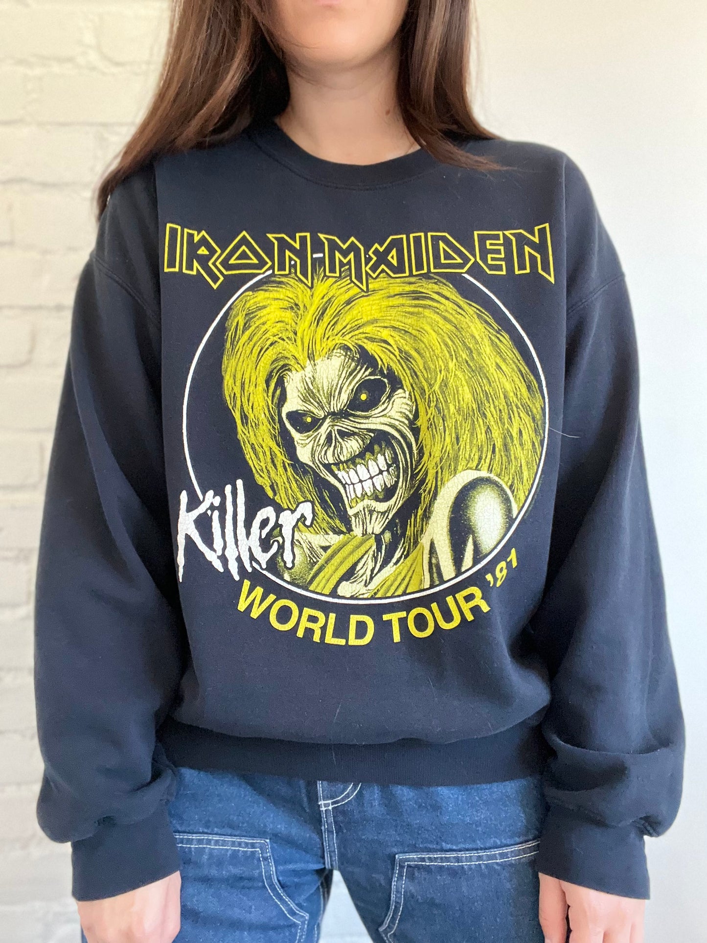 Iron Maiden '81 World Tour Crewneck - Size L