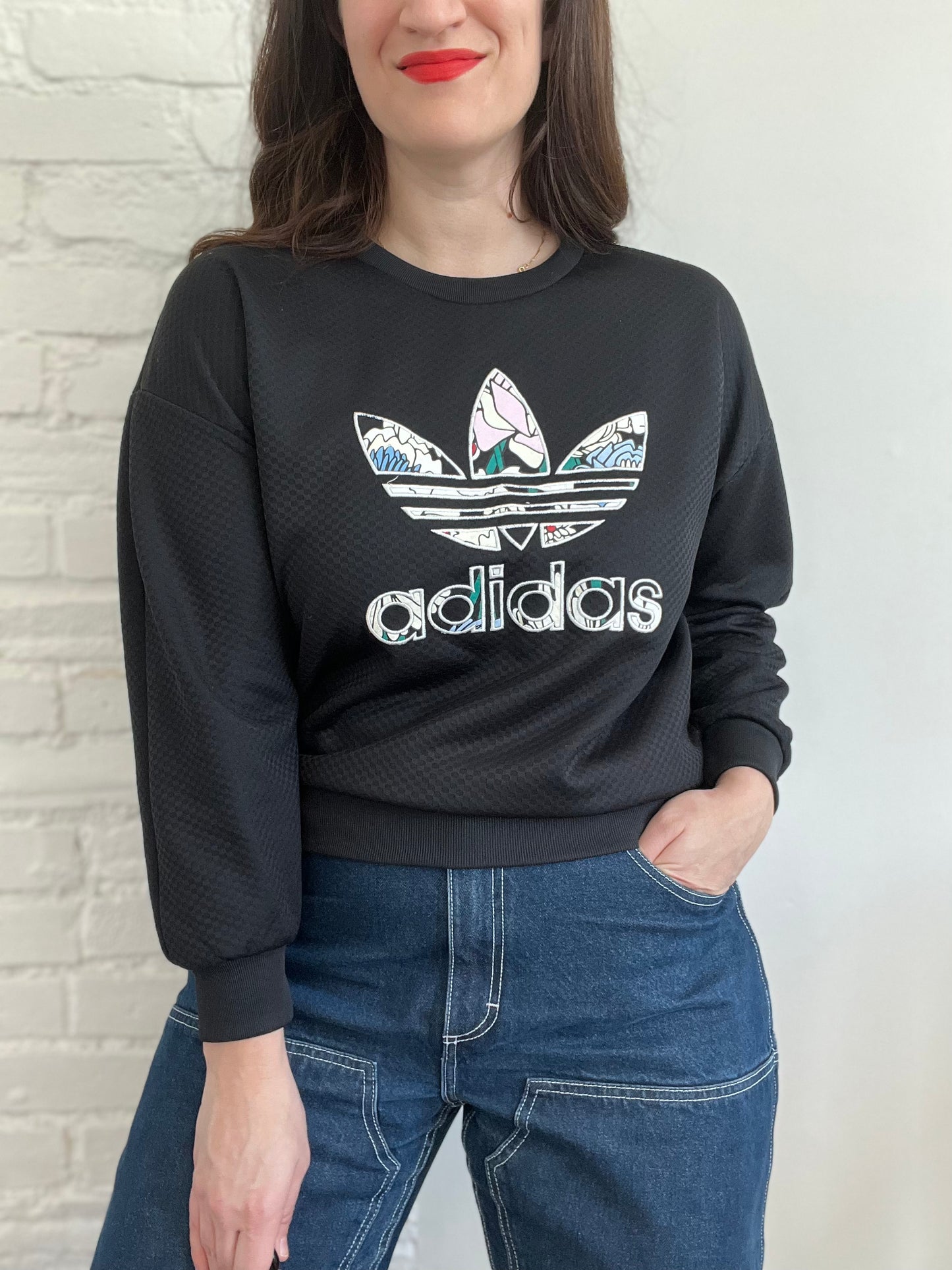 Pastel Adidas Pullover Sweater - S